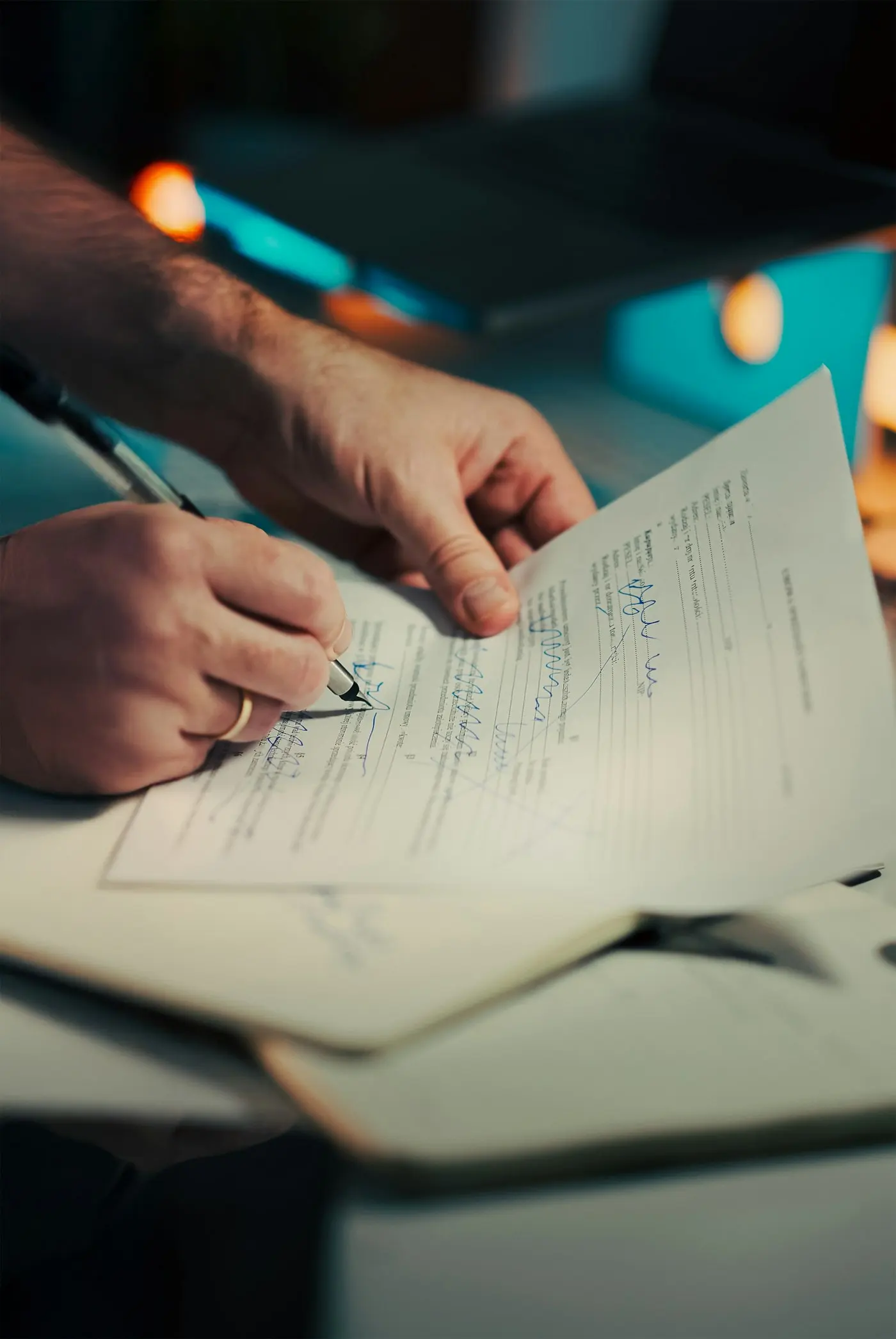 Signing a document